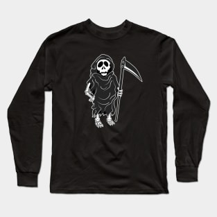 Grim Reaper Death Cartoon Long Sleeve T-Shirt